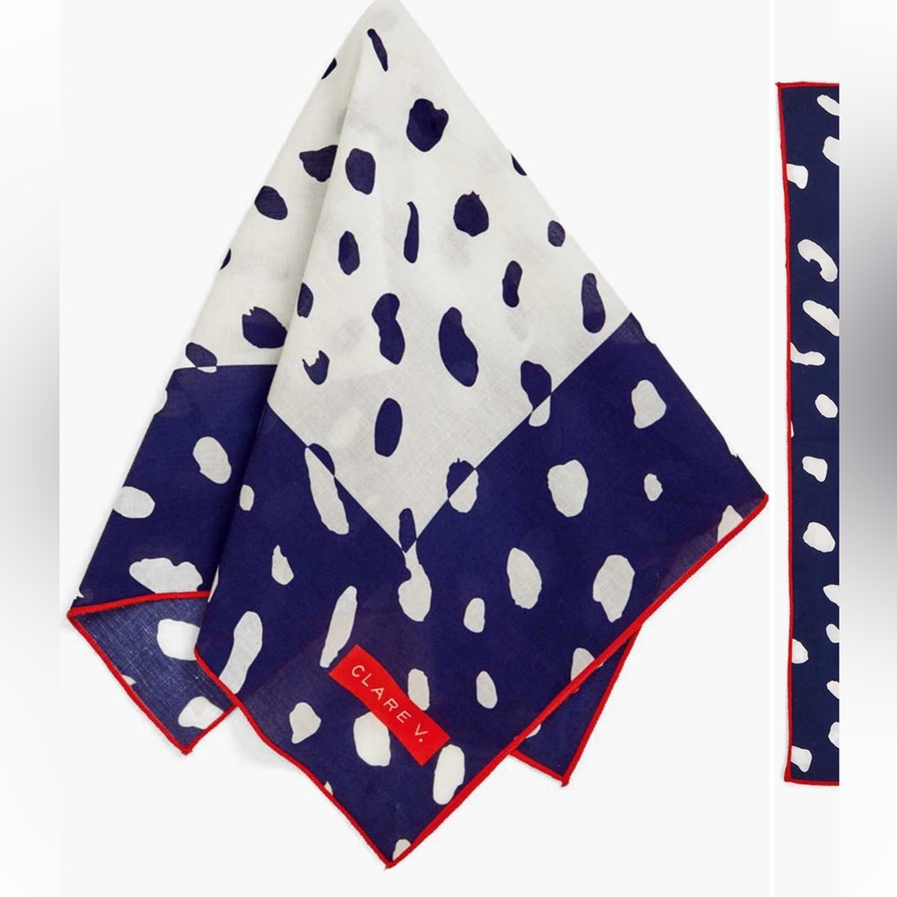 Clare V. Colorblocked Cotton Scarf